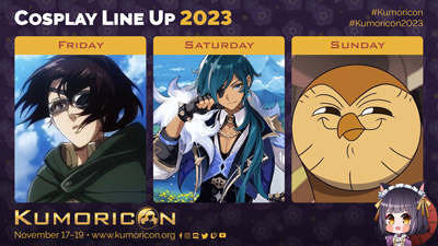 Cosplay frame template for Friday&ndash;Sunday, 16&times;9 aspect ratio