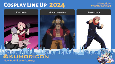 Cosplay frame template for Friday&ndash;Sunday, 16&times;9 aspect ratio