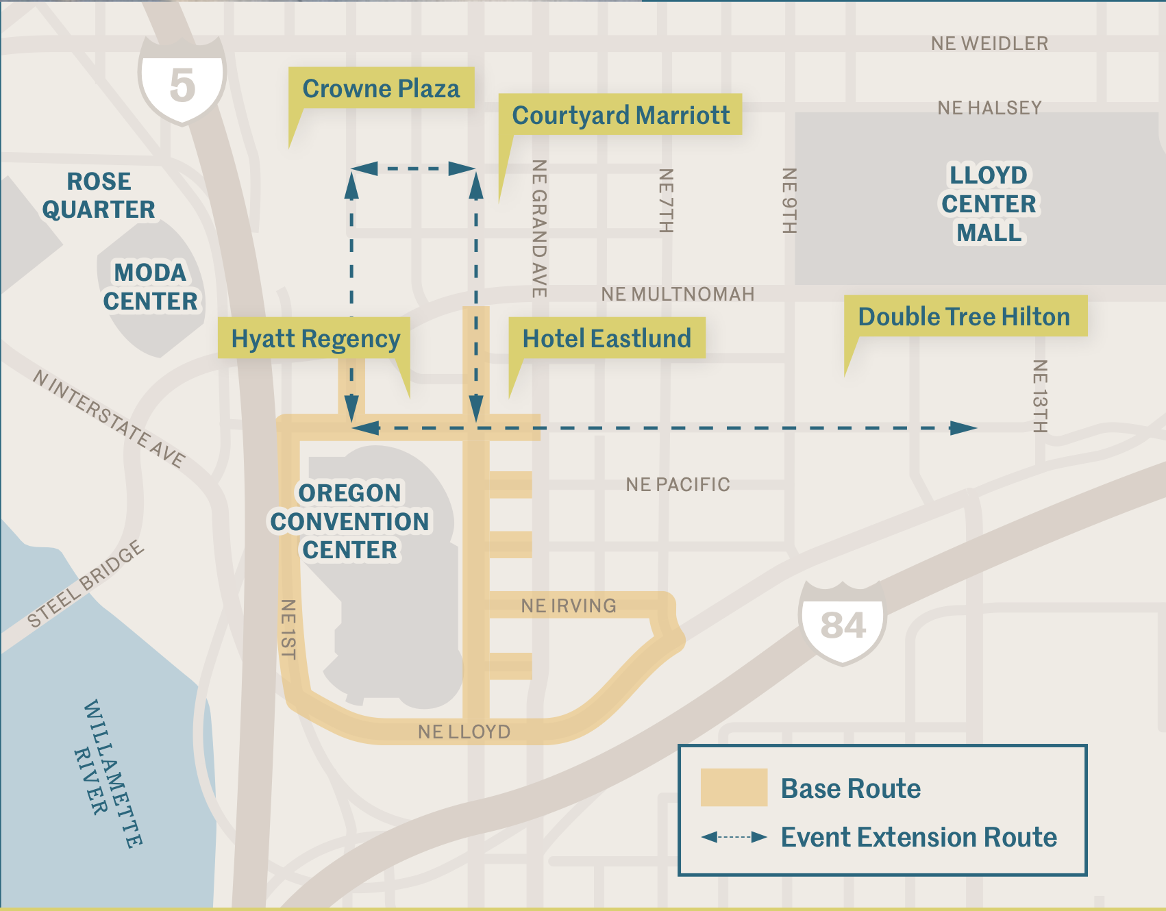 Safe Connect Program map